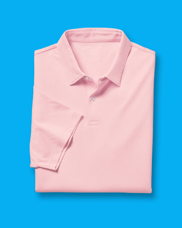 Smart Jersey Polo - Light Pink